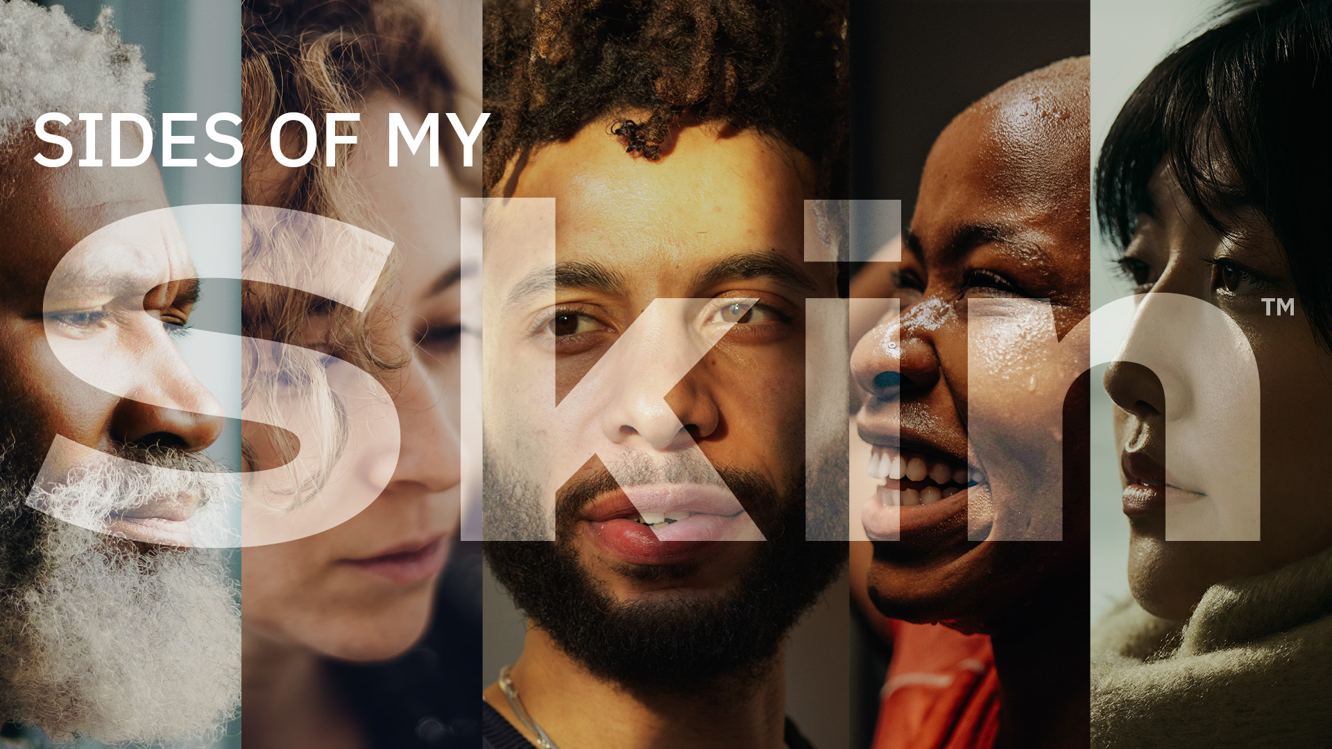 Sides of My Skin™ hero image of five individual's faces